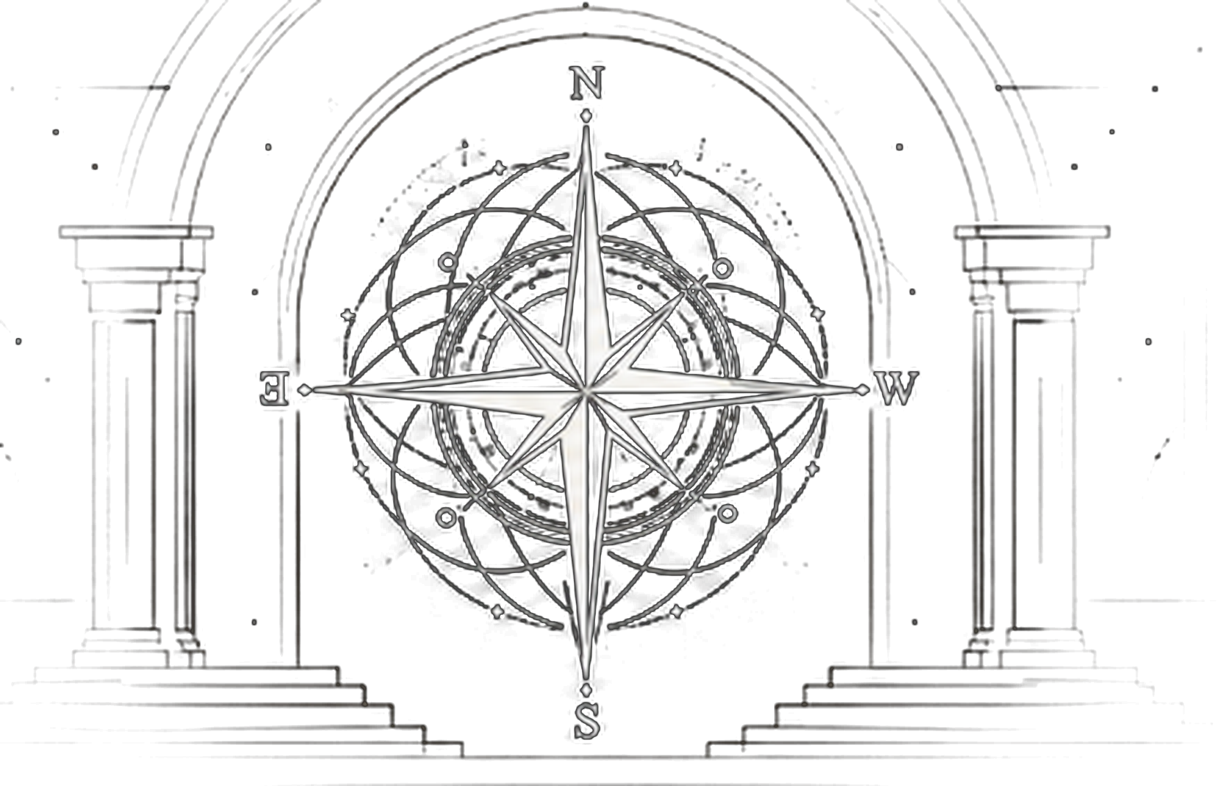 NOWROOT compass portal graphic